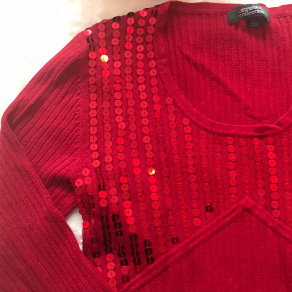 Red sequins sweater🌹 - Picture 2 of 6